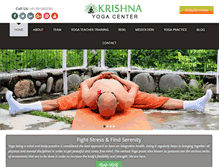 Tablet Screenshot of krishnayogacenter.com